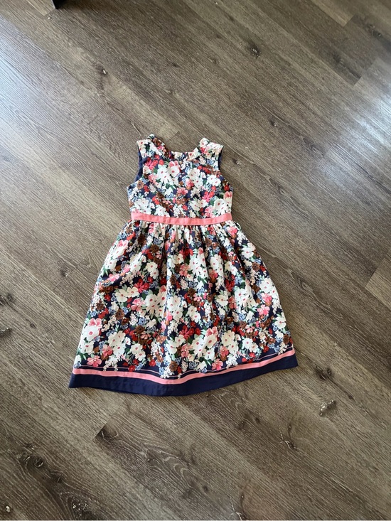 Janie and Jack Other - Janie and Jack Navy Floral Dress with Pink Trim